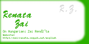 renata zai business card